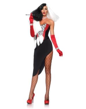 Fato de diva Cruella para mulher