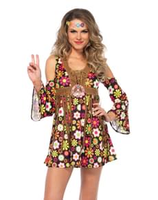 Déguisement hippie séductrice femme