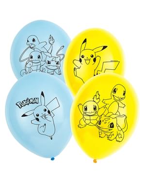 6 balões de Pokémon