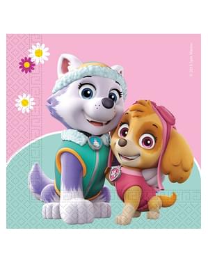 20 salvrätikut Paw Patrol Skye & Everest (33x33cm)