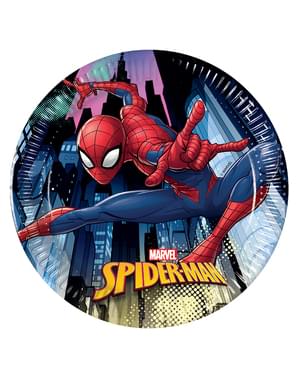 8 platos de Spiderman (20cm)