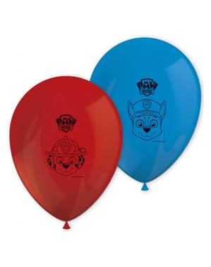 8 Paw Patrol Balloons (27 cm) - Paw Patrol Ready For Action