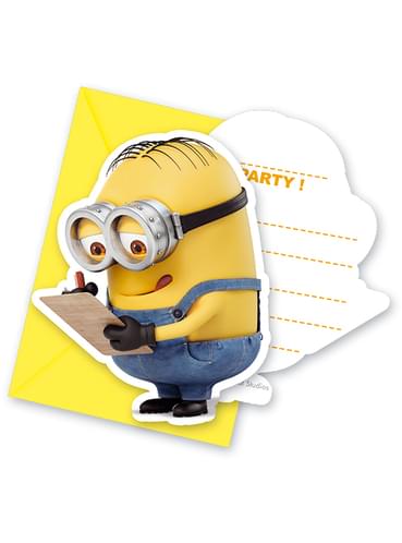 6 Minions Invitations Lovely Minions For Parties And Birthdays Funidelia