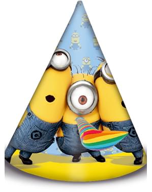 6 chapelinhos de aniversário de Minions - Lovely Minions