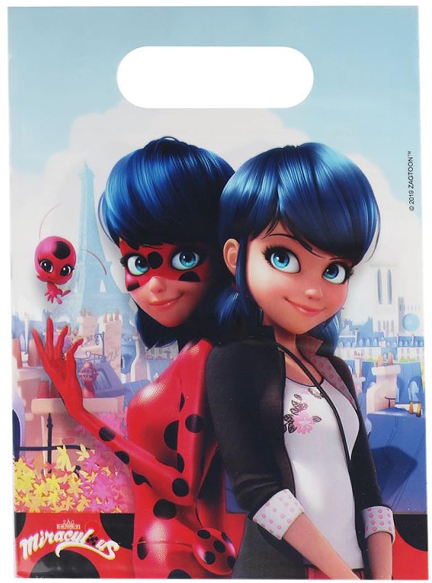 6 Ladybug - Miraculous Ladybug saldainių maišeliai