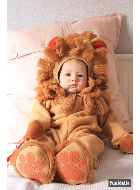 Déguisement de lion luxe pour bébé