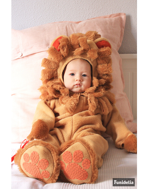Costume da leone per neonato marrone