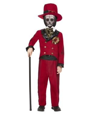 Day of the Dead Groom Costume for Boys