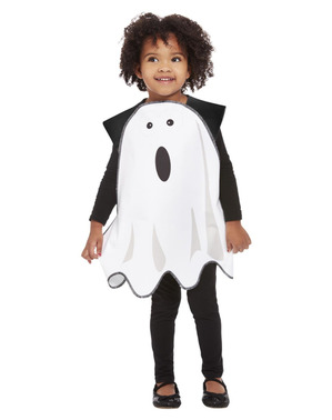 Skremt Spøkelse Kostyme til Barn