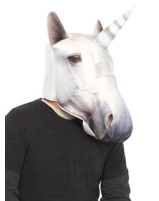 Máscara acolchoada de unicórnio para adulto