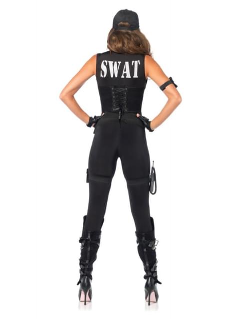 Costume la policière SWAT avec casquette - deguisement femme adulte