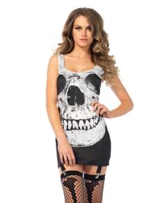 Vestito da teschio sorridente per donna