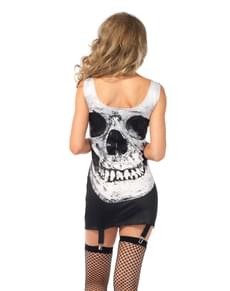 Vestito da teschio sorridente per donna