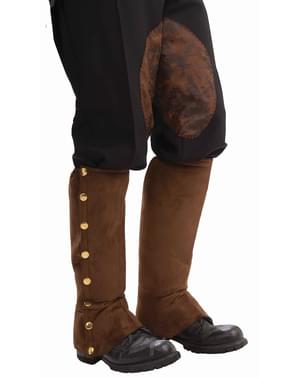 Boot covers bruin Steampunk voor mannen