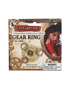 Women's Steampunk Gears Ring