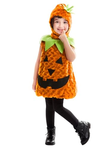 Costume Halloween Enfant Citrouille - Déguisement Bébé Fille Ou Garçon - Tissu Polyester - 10