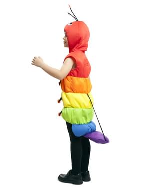 Fato de centopeia multicolor para menino