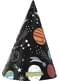 8 Space Themed Party Hats - Outer Space