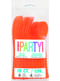 18pc Orange Plastic Cutlery Set - Línea Colores Básicos