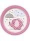 8 Små Rosa “Baby Shower” Tallerkener (18 cm) - Paraplyer rosa