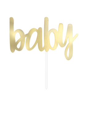 Golden “Baby” Cake Topper