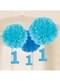 Decoración colgante azul cumpleaños 1 año