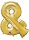 Ballon aluminium lettre & doré (76 cm)
