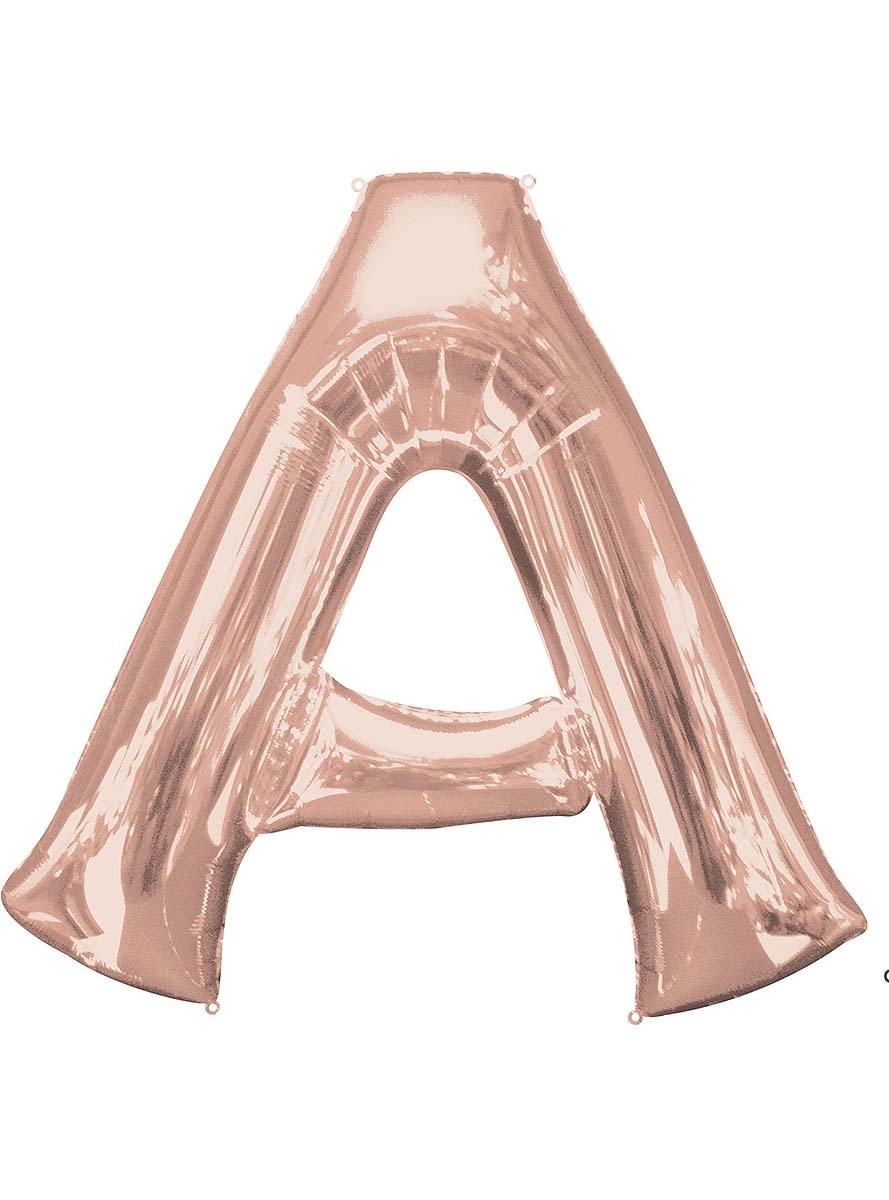 Balon foliowy Litera A rose gold (86cm)