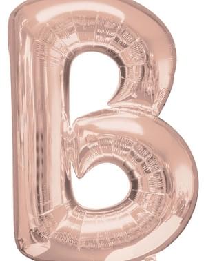 Letter B Foil Balloon in Rose Gold (86cm)