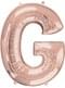 Globo foil písma G zlato rose (81cm)