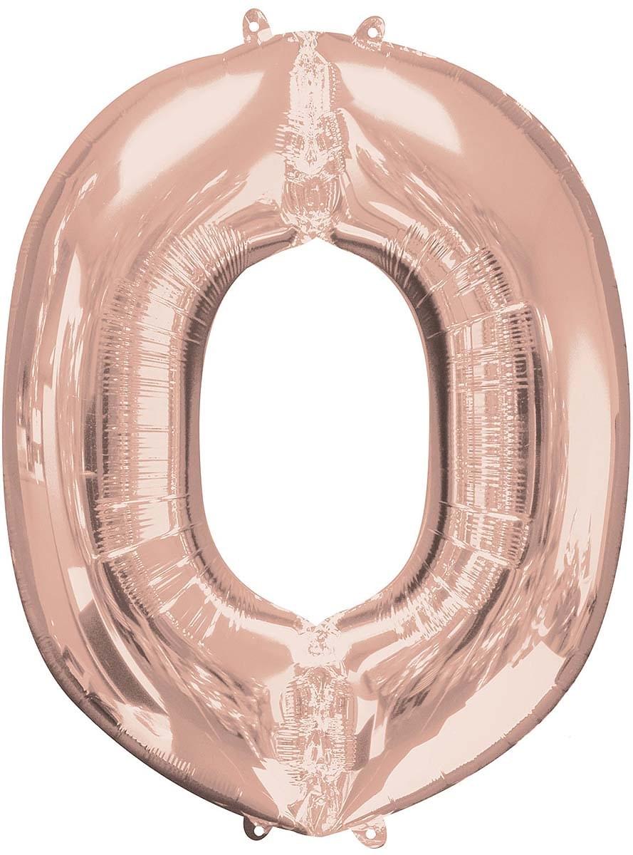 Globo foil letra O oro rosa (83cm)