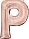 Letter P Foil Balloon in Rose Gold (81cm)
