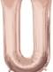 Letter U Foil Balloon in Rose Gold (83cm)