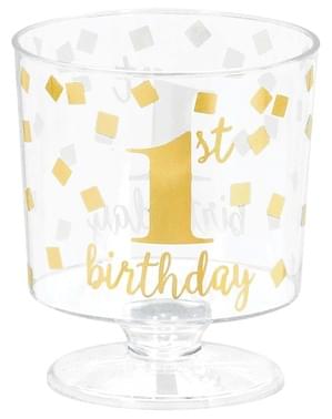 30 vasos chupito primer cumpleaños