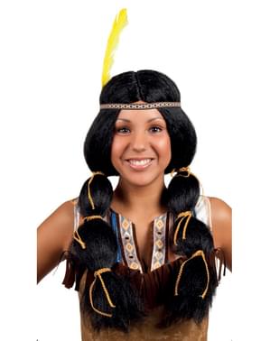 Kadının kabile Hint peruk