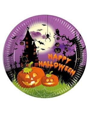 8 “Happy Halloween” -Lautasta (23 cm) - Happy Spooky Halloween