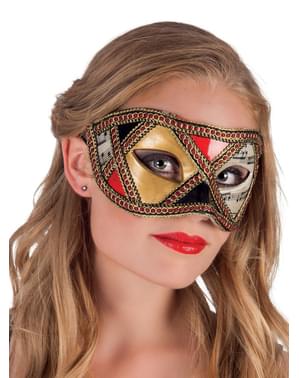 Máscara de carnaval veneziano elegante para mulher