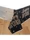 Black “Happy Birthday” Table Cover - Black & Silver Glitz