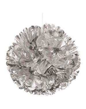 Pompom decorativo prateado - Linha Cores Básicas