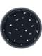 8 Pientä Mustaa ”Happy Birthday” -Lautasta (18 cm) - Black & Silver Glitz