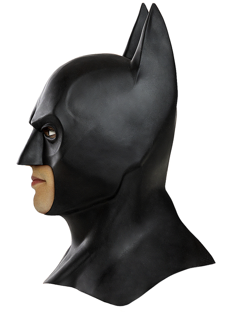 Maschera Batman di lattice - Il Cavaliere Oscuro. Consegna 24h