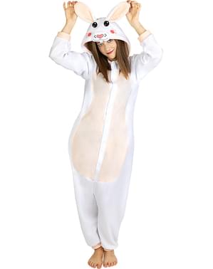 Onesie konijn kostuum voor volwassenen