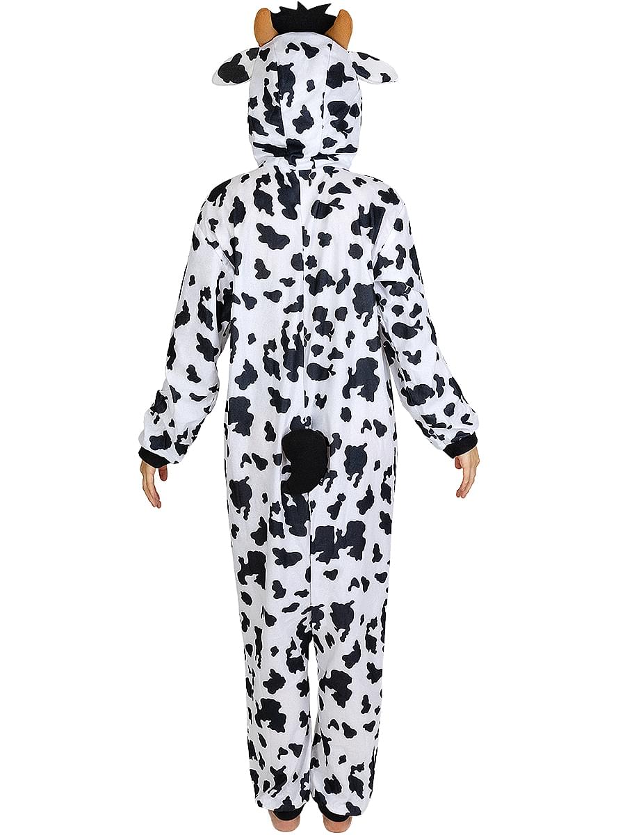 Fato de vaca onesie para adulto