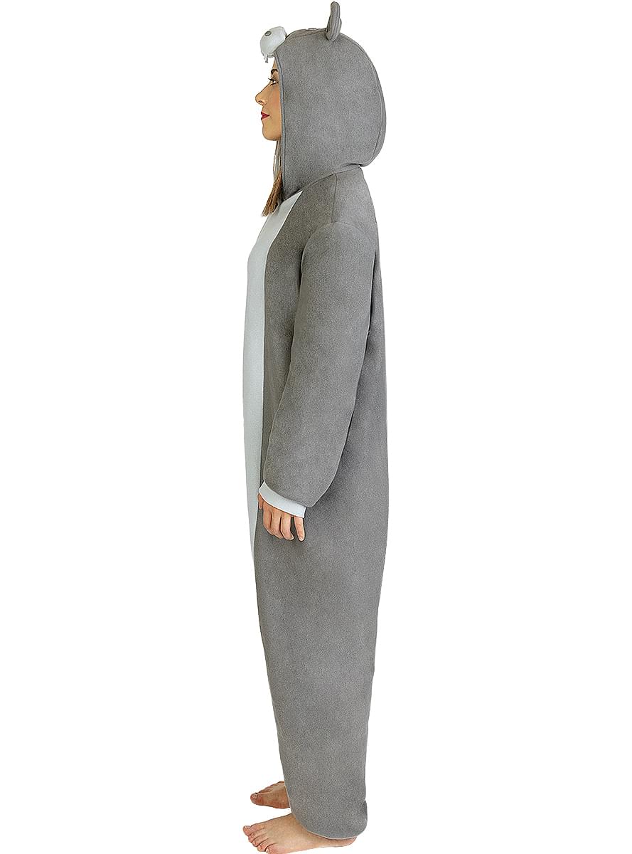 Maskeraddräkt med Flodhäst onesie för vuxen