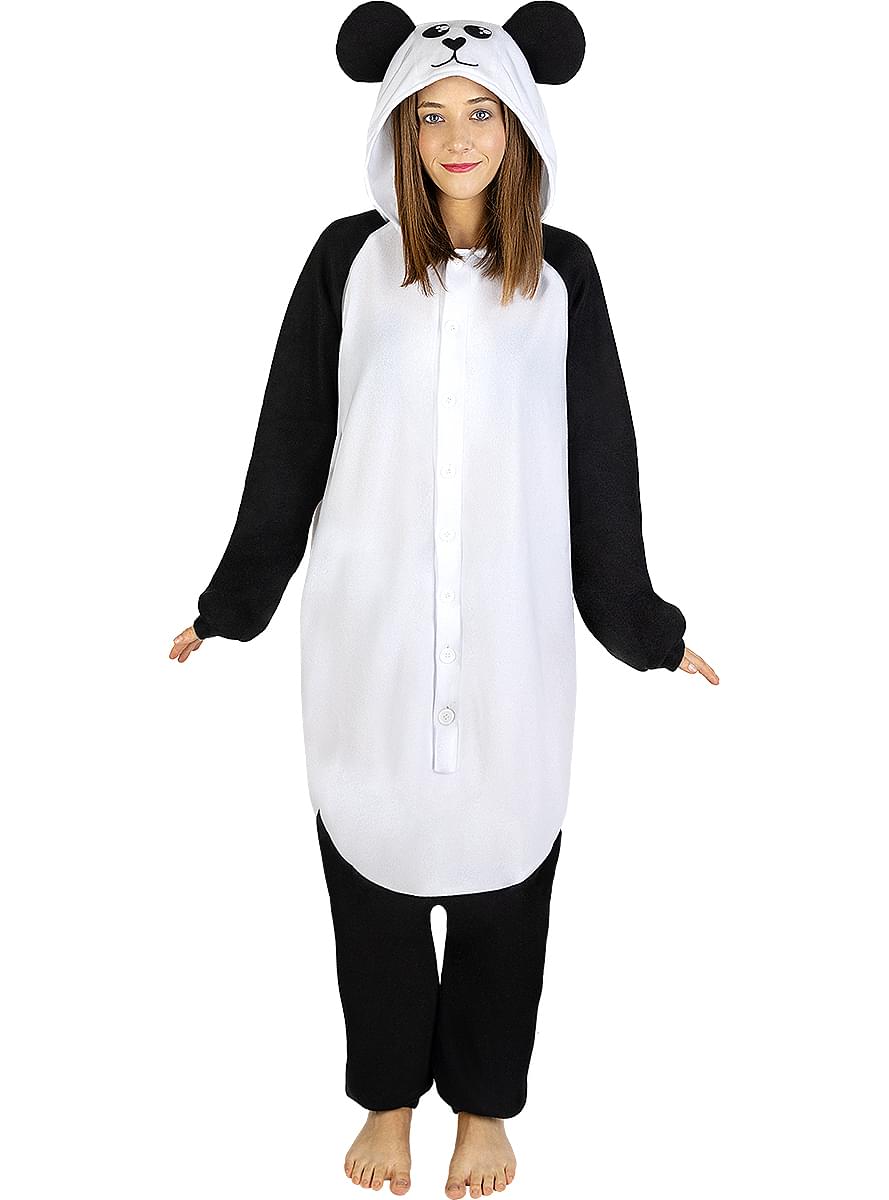 Panda drakt fyrir fullorðna
