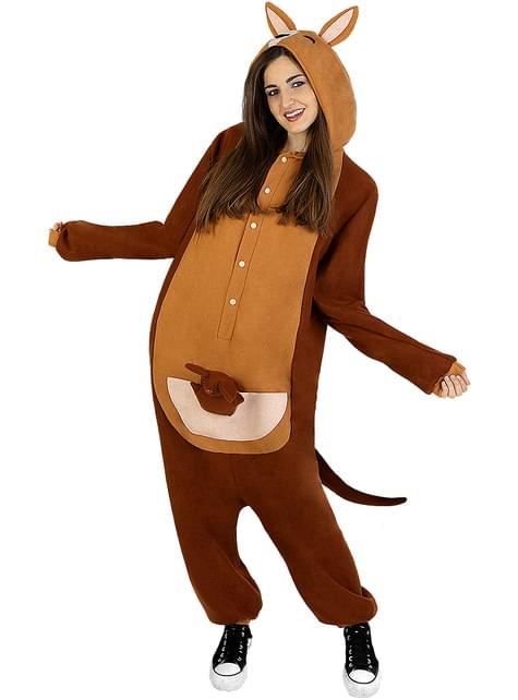 Pijama unisex de canguro animal para adultos, disfraz de cosplay de  Halloween y Navidad, Marrón