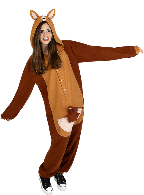Onesie Kangaroo Costume for Adults