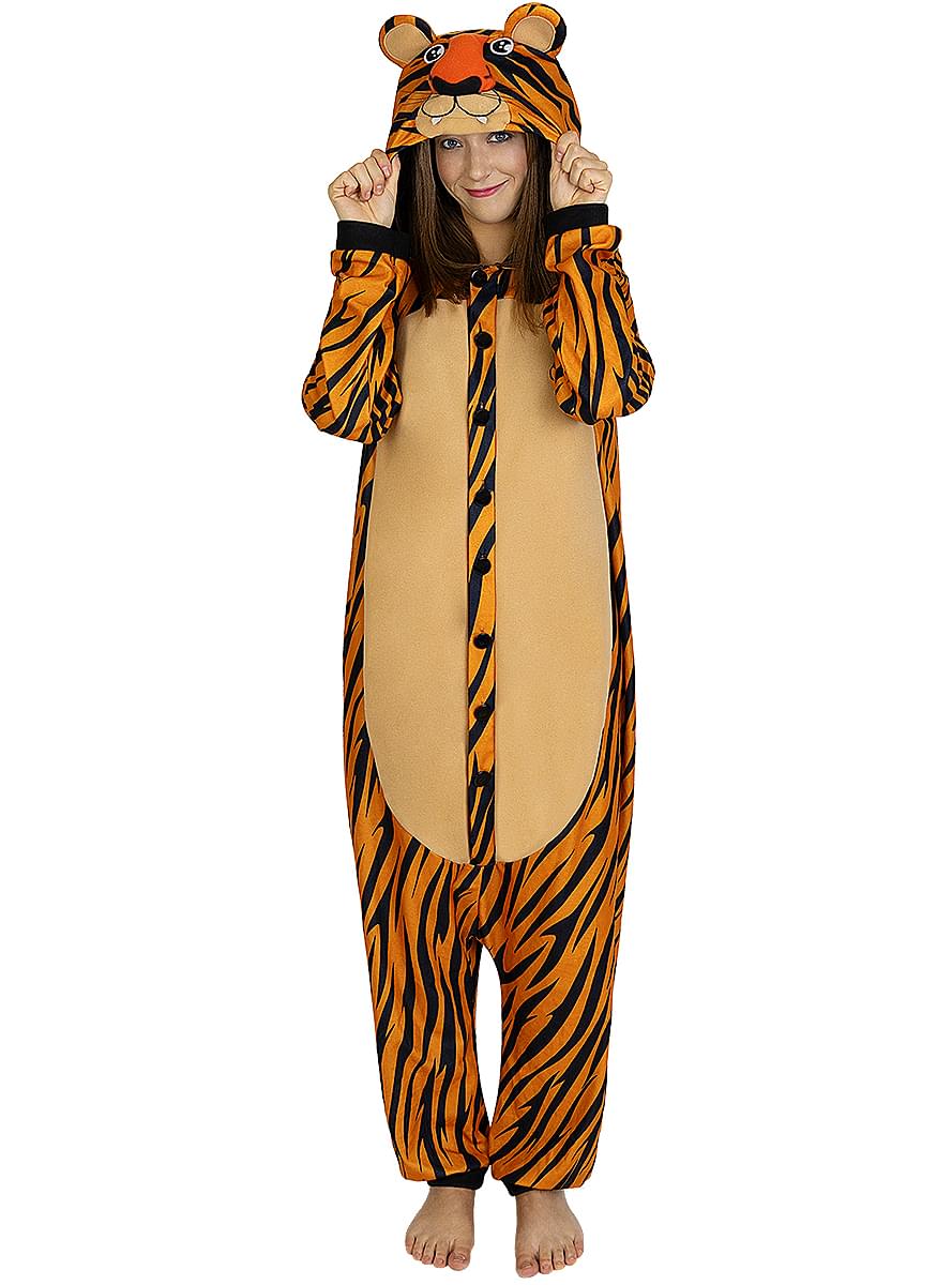 Costume da tigre onesie per adulto