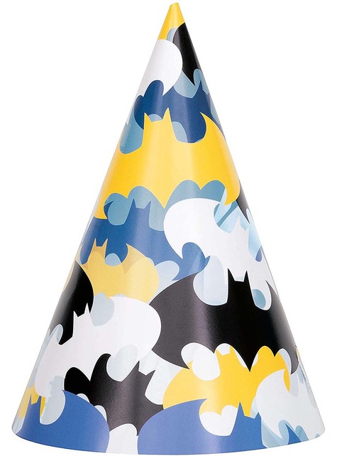 8 cappellini di compleanno di Batman per feste e compleanni