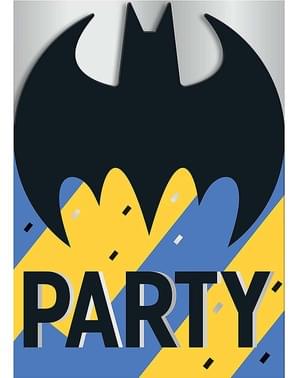 8 invitaciones Batman